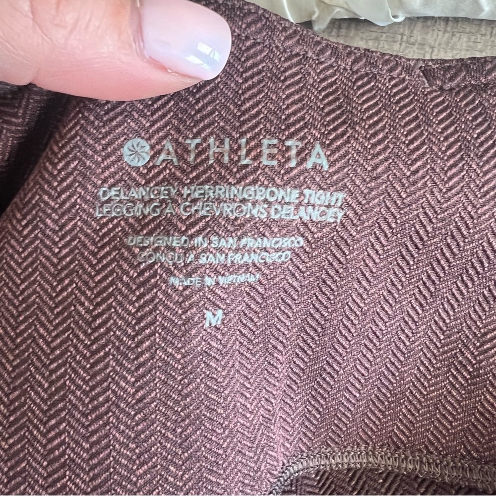 Athleta Delancey Houndstooth Leggings Athleisure Medium - Picture 5 of 5